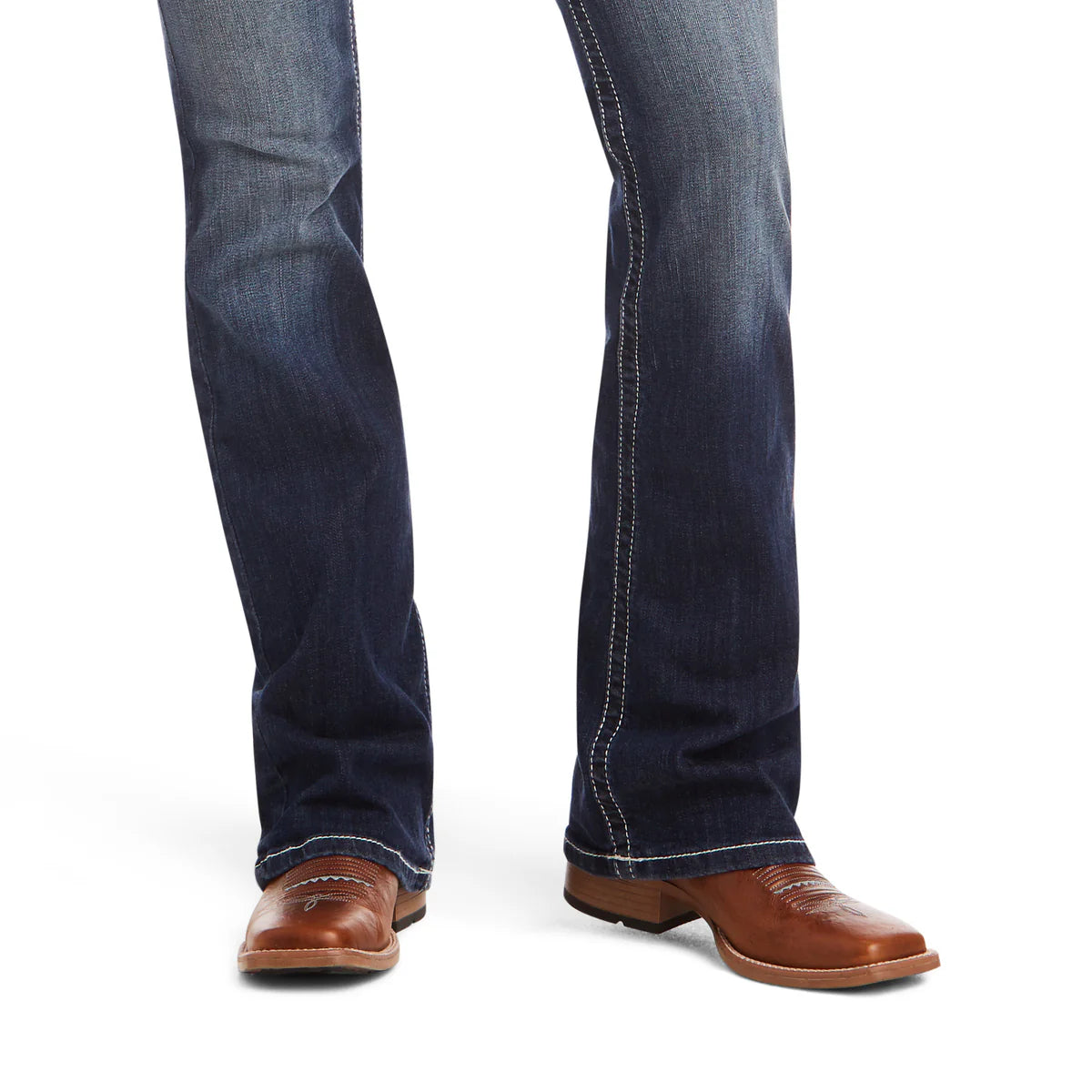 R.E.A.L.™ Mid Rise Stretch Entwined Boot Cut Jeans