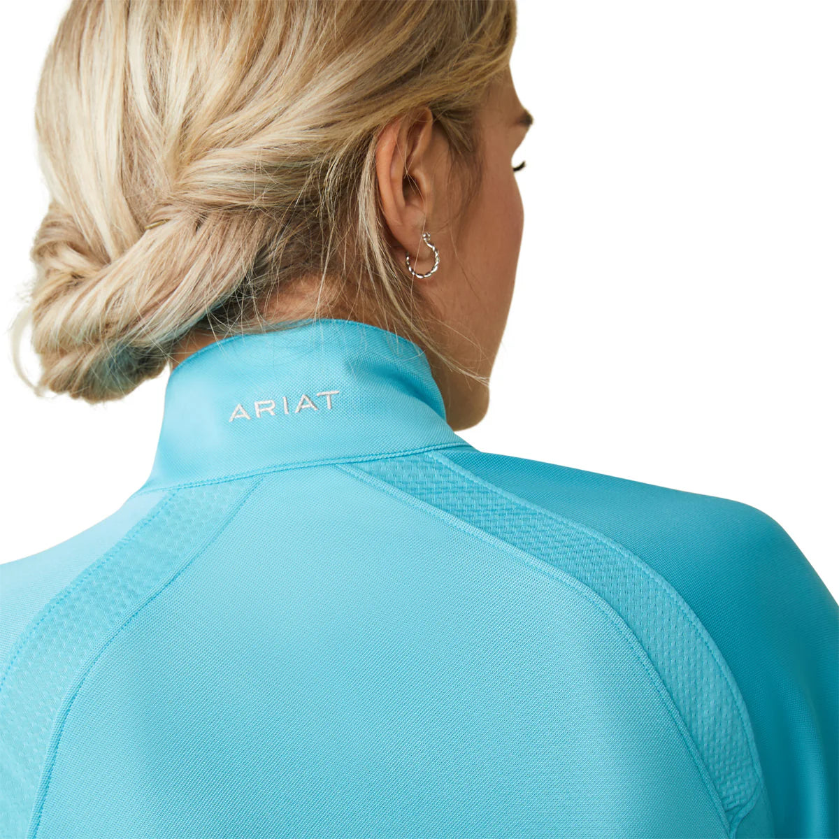 ARIAT SUNSTOPPER 2.0 1/4 ZIP MAUI BLUE