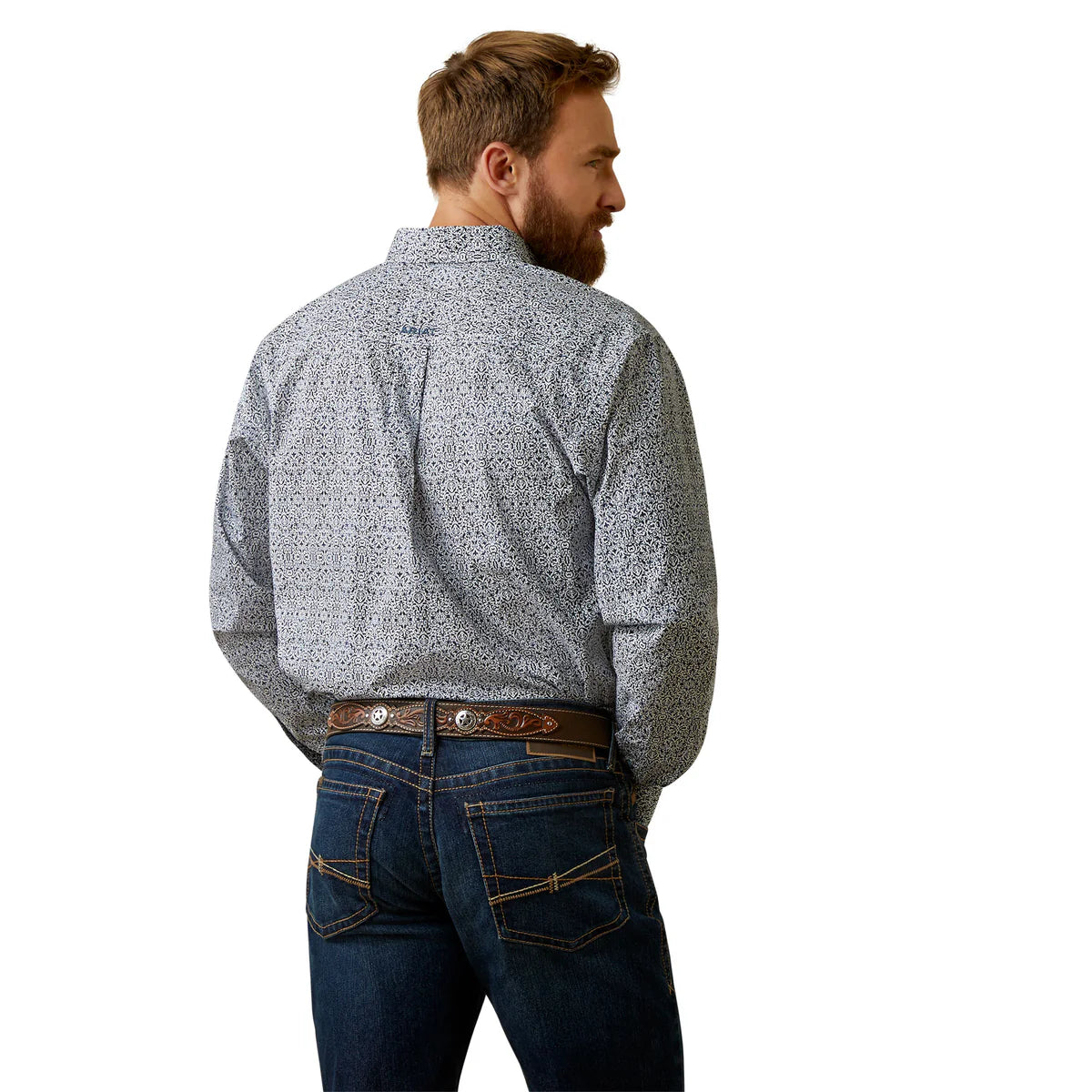 Ariat Mens Oliver Classic LS Shirt Bay Blue