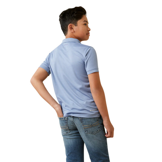 ARIAT BOYS TEK SS POLO STONEWASH