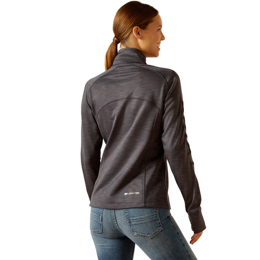 ARIAT WOMENS TEK TEAM 1/2 ZIP SWEATSHIRT EBONY