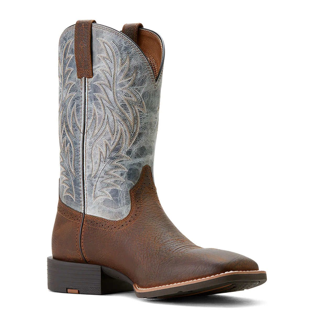 Ariat Mens Sport Western Wide Square Toe Earth / Glacier Blue