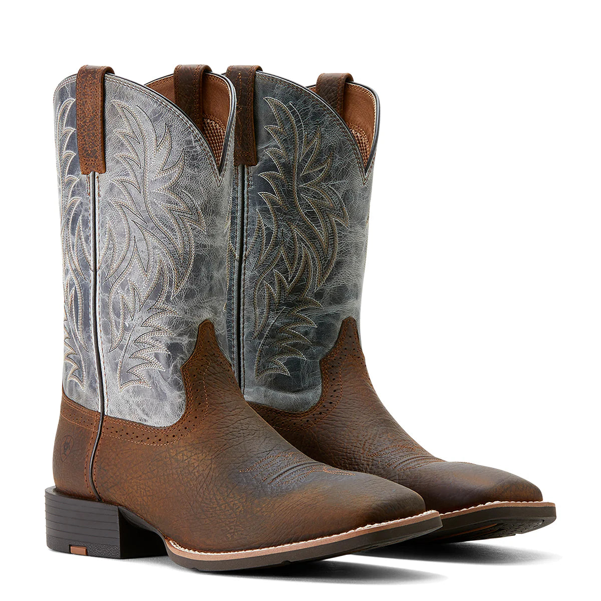 Ariat Mens Sport Western Wide Square Toe Earth / Glacier Blue