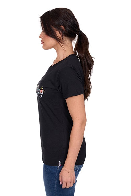 BULLZYE WOMENS FLORA SHORT SLEEVE TEE