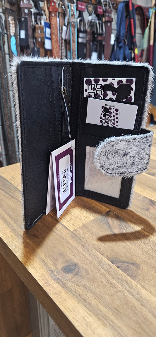 Small Flap Cowhide Wallet – Vermont (L71015)