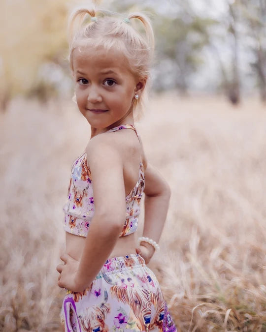 Little Spurs & Co - Highland Steer Shorts - Toddler