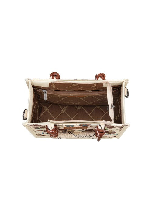 Wrangler RODEO PRINT CROSSBODY BAG Natural