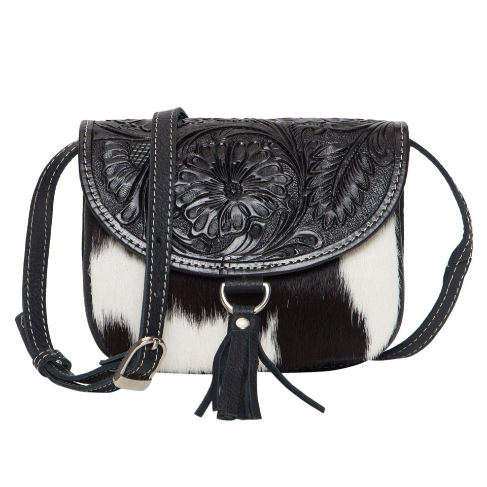 Tooling Leather Cowhide Small Bag – AB17 – Haiti