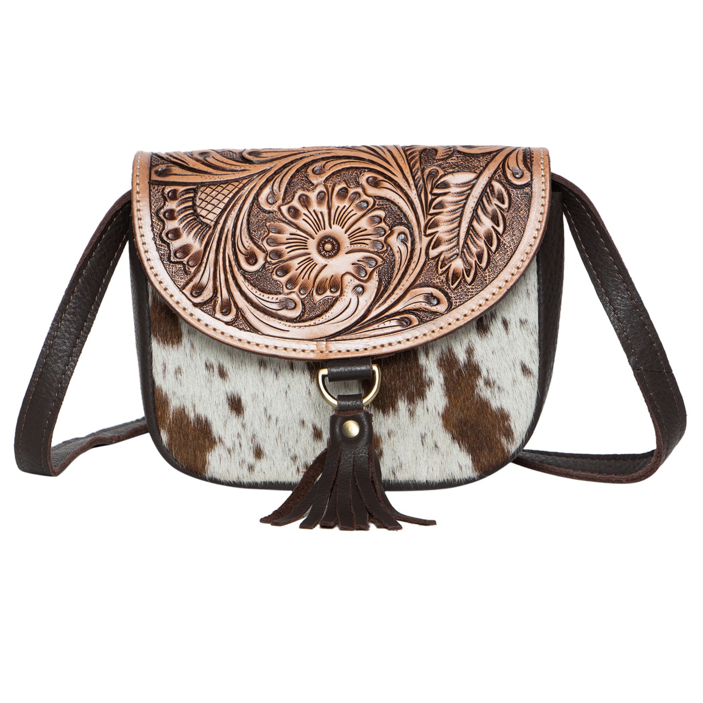 Tooling Leather Cowhide Small Bag – AB17 – Haiti