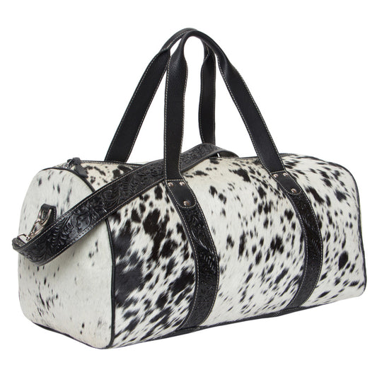 Tooling Leather Cowhide Travel Bag – AT61- Columbia