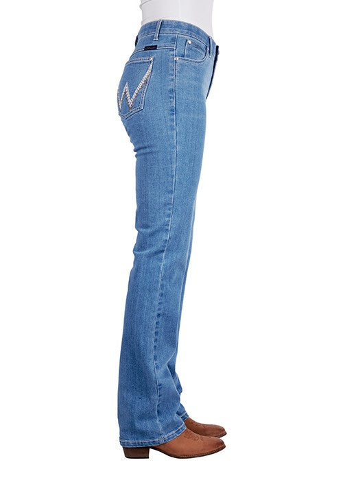 WRANGLER WOMENS AUSTIN JEAN Q-BABY 34 LEG