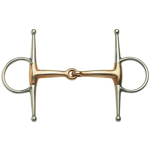 Full Cheek Eggbutt Bit w/Copper Mouth full / 13.5cm