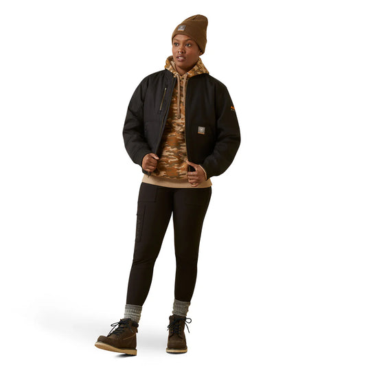 Ariat Womens Rebar Duracanvas Bomber Jacket Black