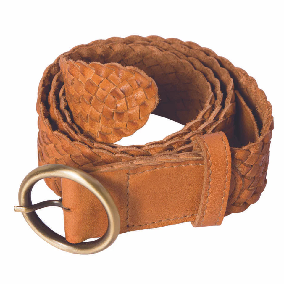 Design Edge Tan Leather Belt