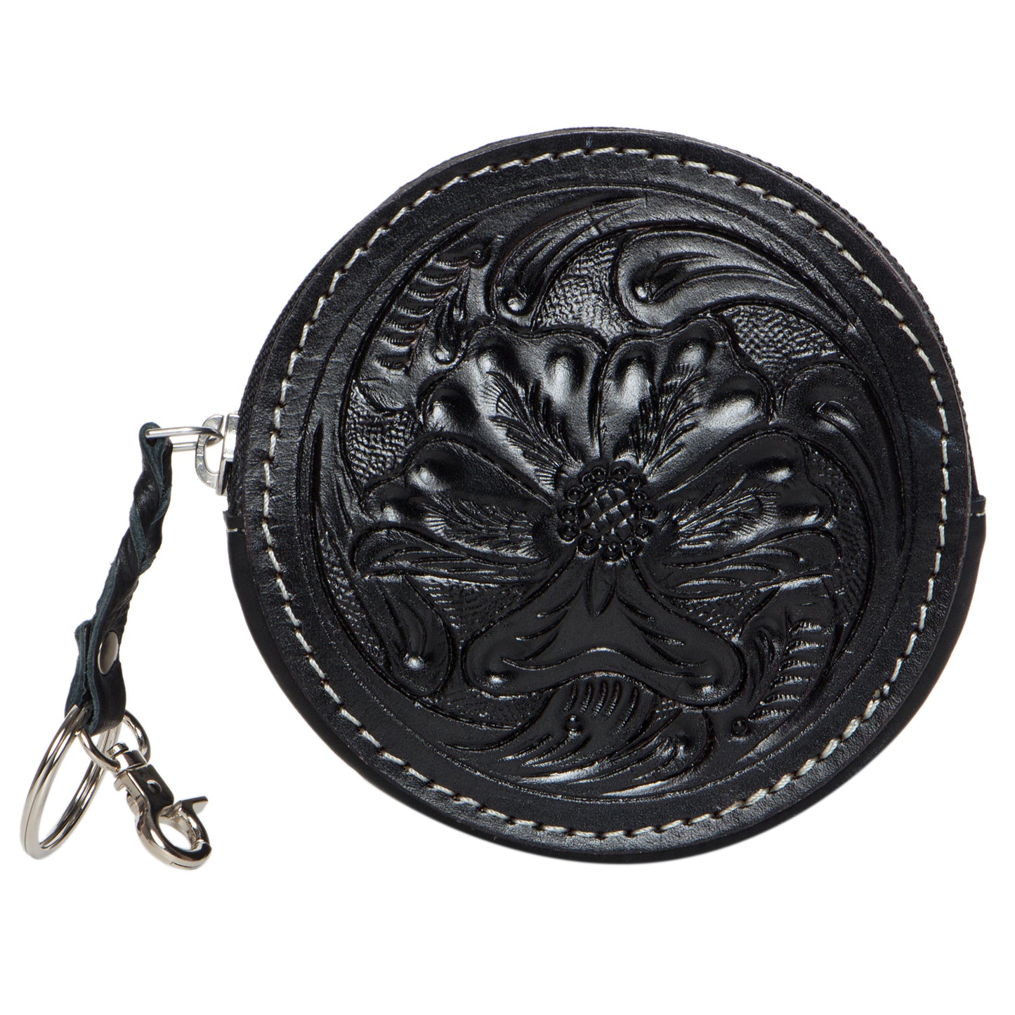 Tooling Leather Round Purse – CA10