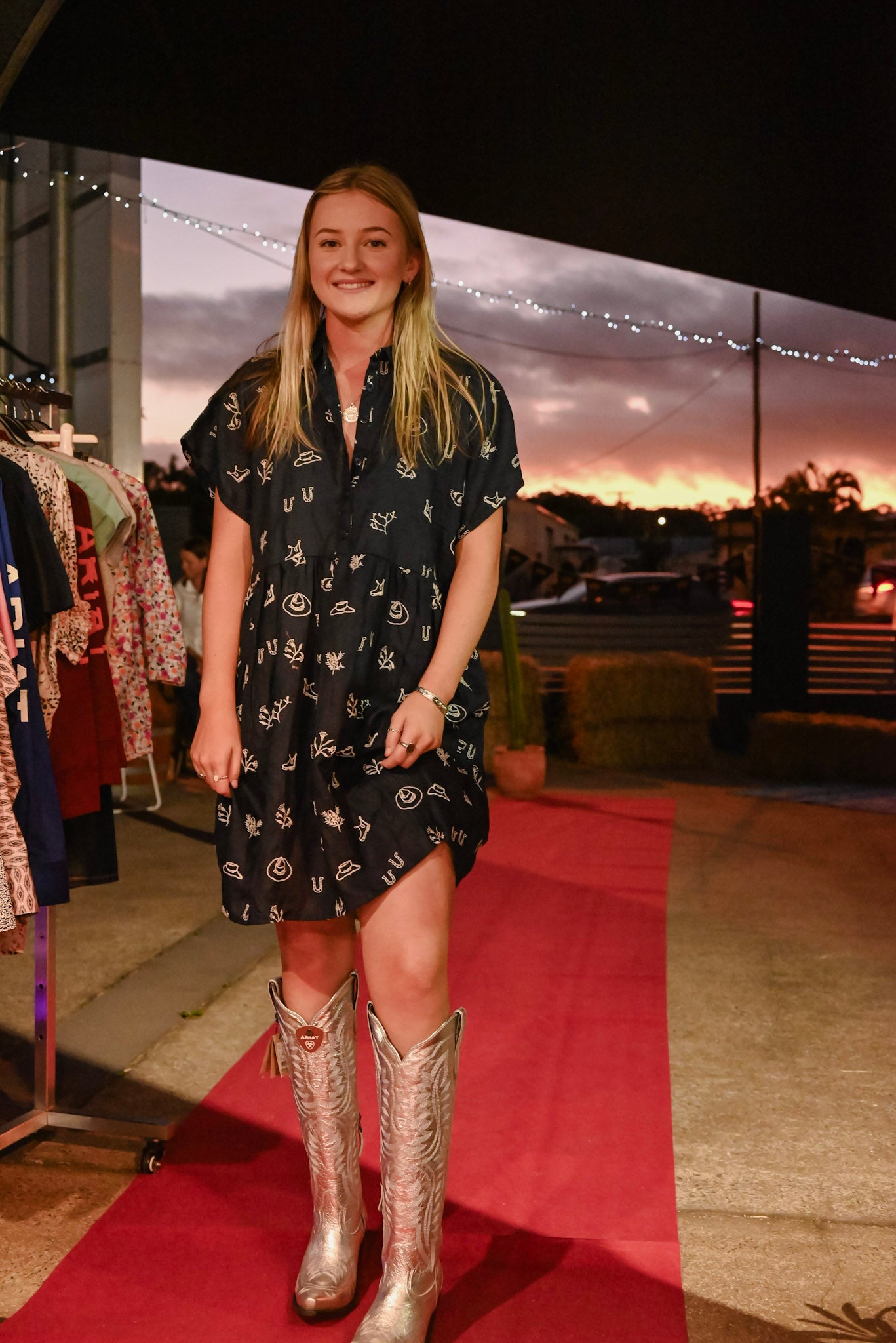 Outback Linen Eclipse Lady Jane Outback Organic Embroidered Linen Dress