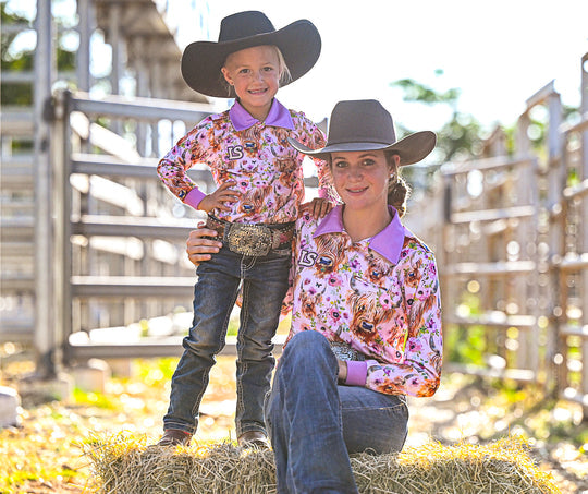 Little Spurs & Co - Highland Steer Sun Protection Shirt - Toddler