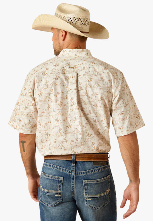 Ariat Mens Edison ss Shirt Tan