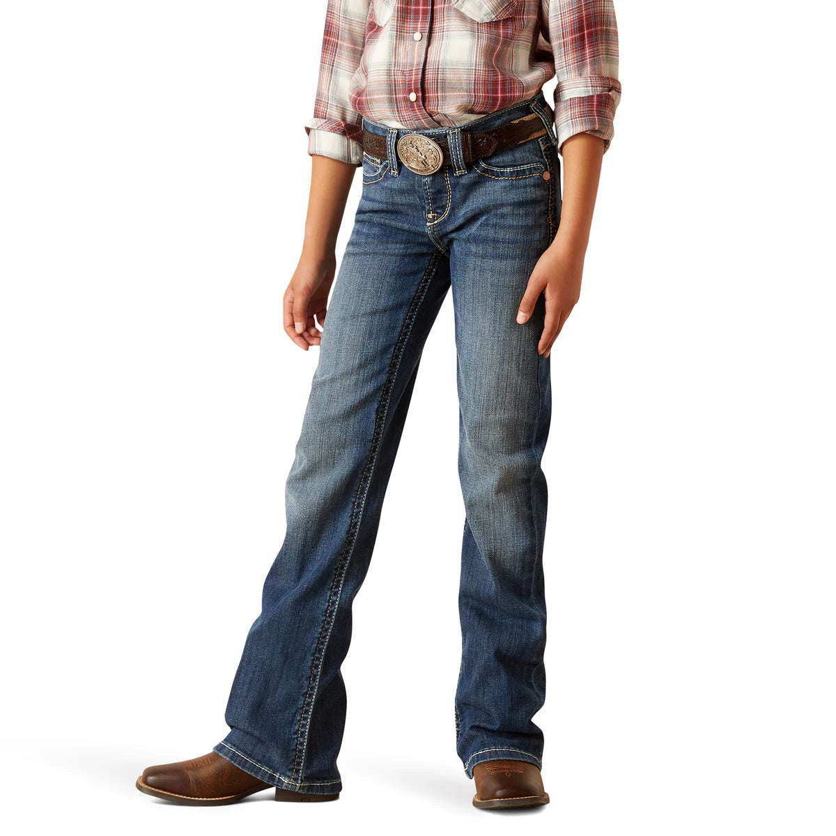 Ariat Girls Real Boot cut Everlee Chill Blue