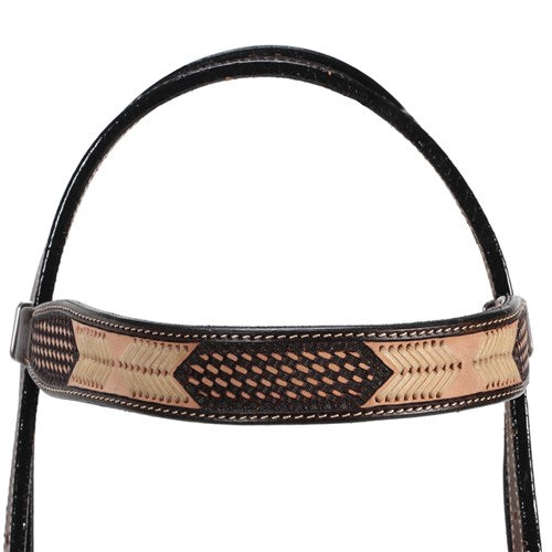 Fort Worth Cochise Headstall - Two Tone