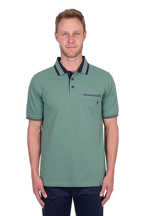 THOMAS COOK MENS BEN TAILORED 1PKT SS POLO