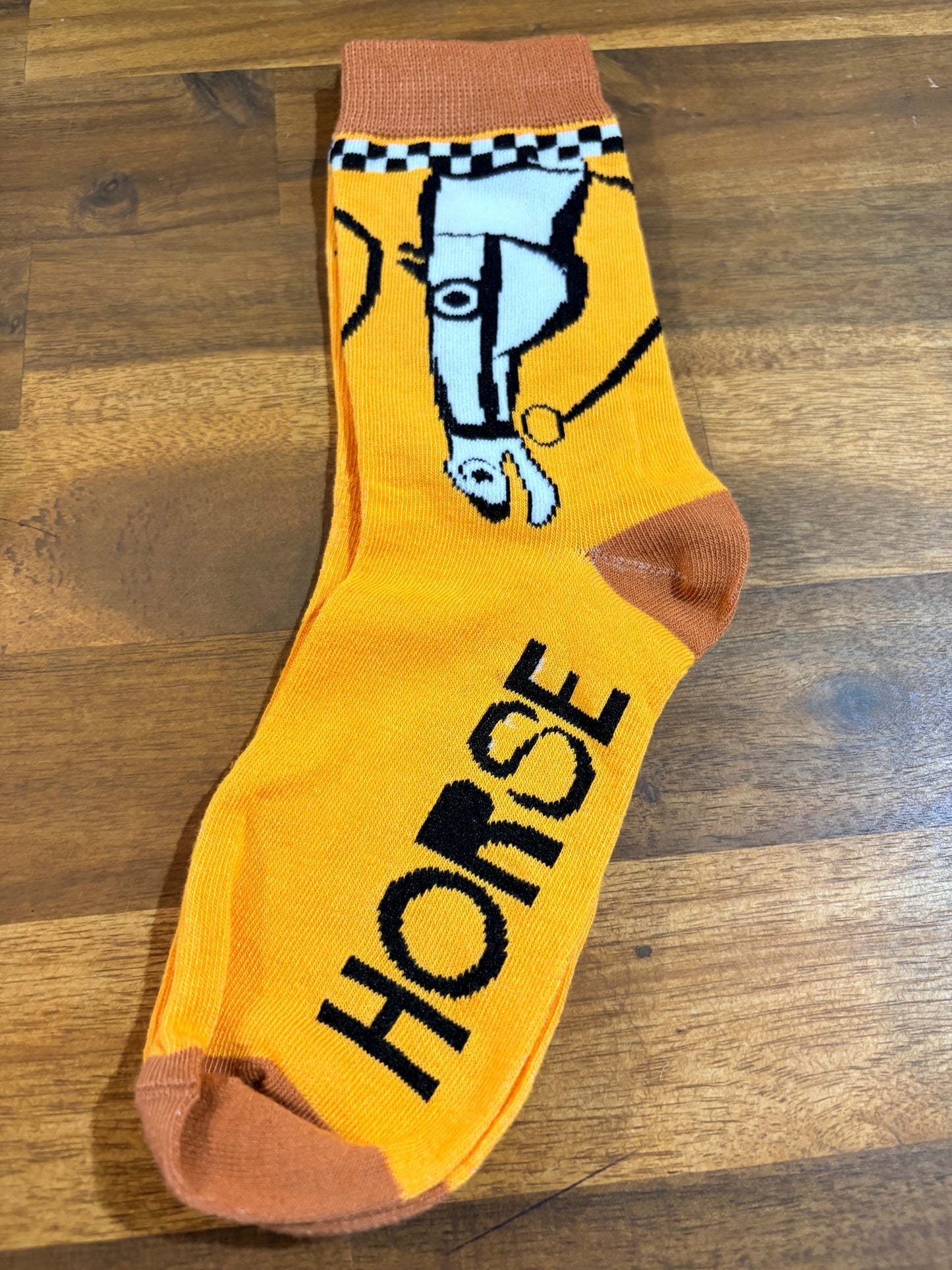 Western Novelty Calf Socks - Horsehead - 2-7