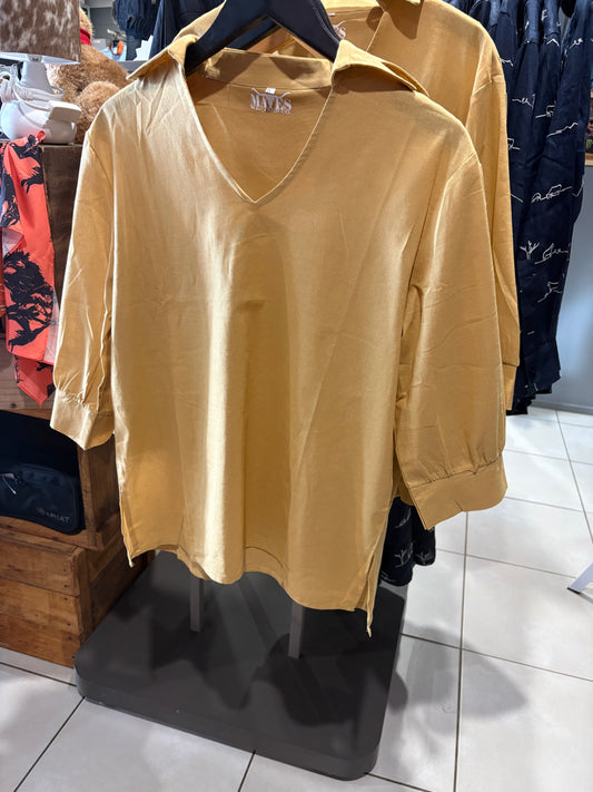 Womens 3/4 Length Sleeve Dress Shirt