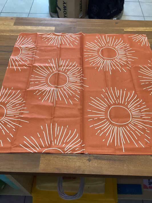 Western Orange print Wild Rags / Scarves