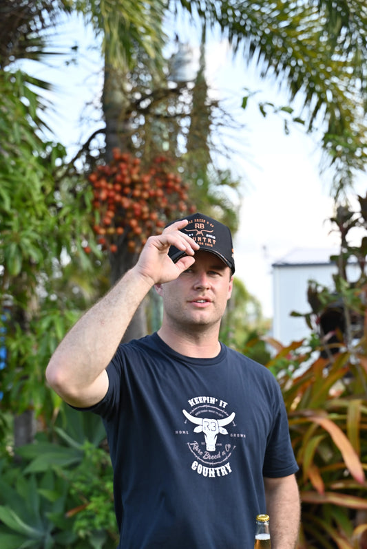 Country T-shirt - Keepin it Country - Navy - 1665