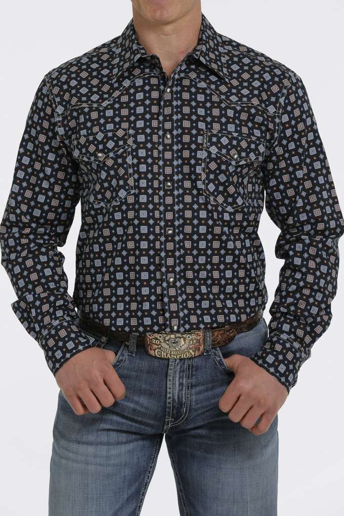 cinch mens stamp modern fit shirt