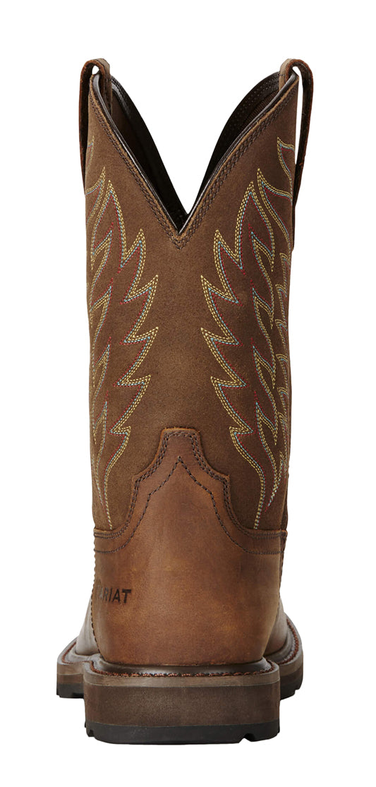 Ariat Mens Groundbreaker Wide Square Toe - ST Brown