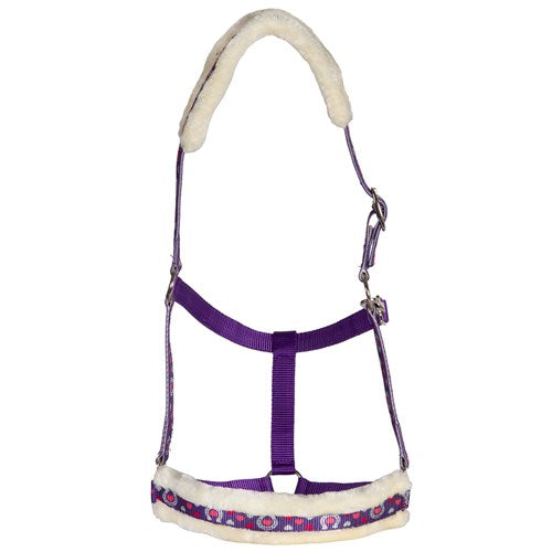 Rancher Fleece Halter - Horseshoe Hearts