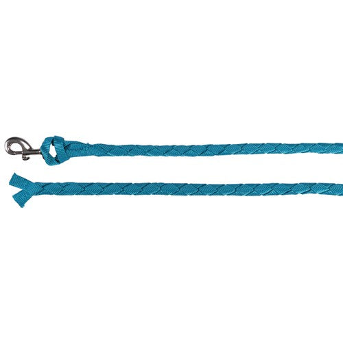 Horsemaster Hand-Braided Poly Lead Turquoise