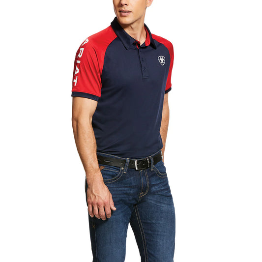 ARIAT MENS TEAM 3.0 POLO NAVY