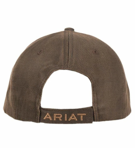 ARIAT MENS B FIT CAP BARB WIRE STITCH