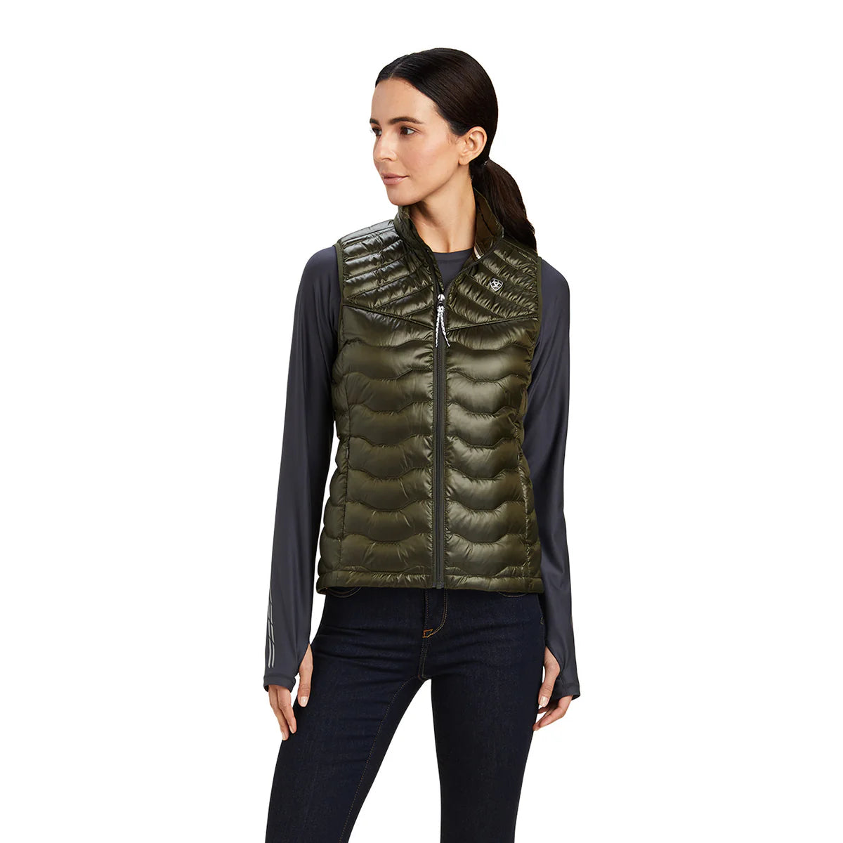 Ariat Womens Ideal Down Vest Forest Mist