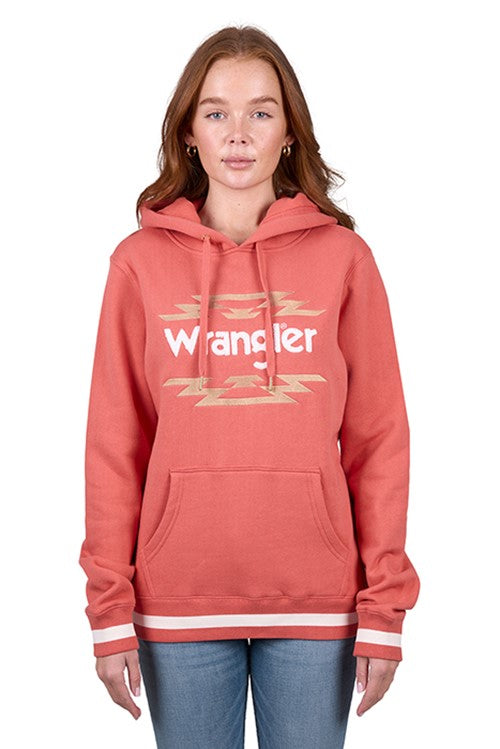 Wrangler Womens Sarah Hoodie - Coral