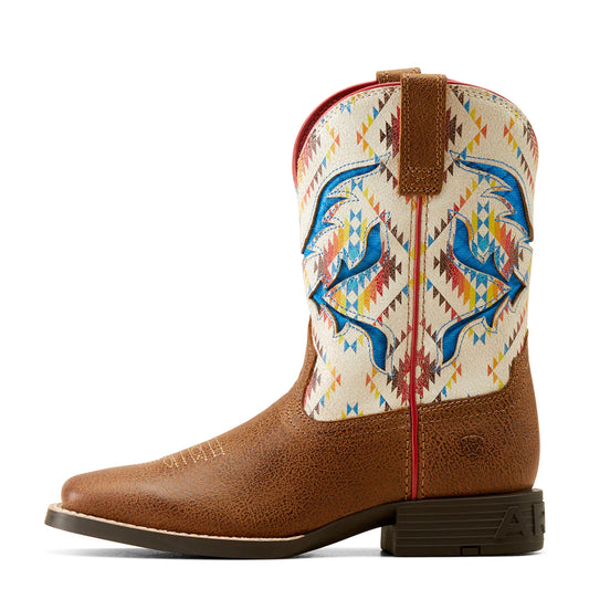 Ariat Kds SAn Angelo Venttek Toasty Tan / Bright Saddle Blanket
