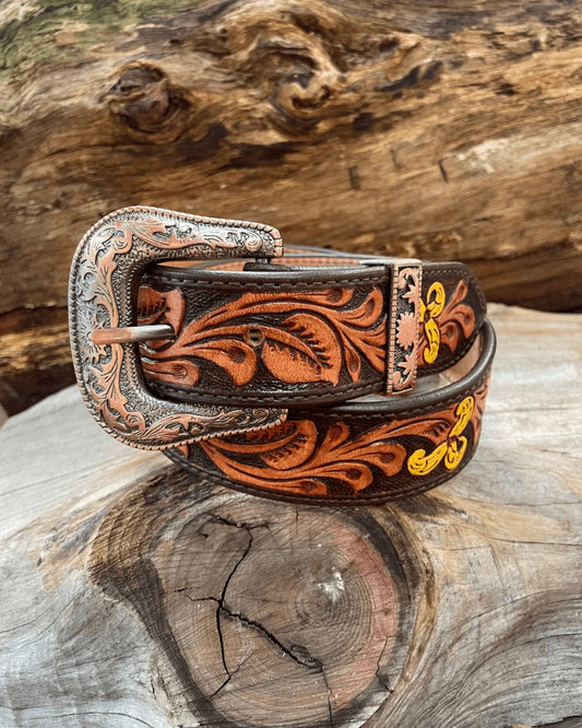 Outback King Premium Western Belt Lily of the Mountain