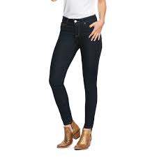 Ariat Womens Ultra Stretch Skinny Perfect Rise Sidewinder Rinse Jeans