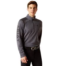 Ariat Men’s Tek Team 1/2 zip Sweatshirt Ebony