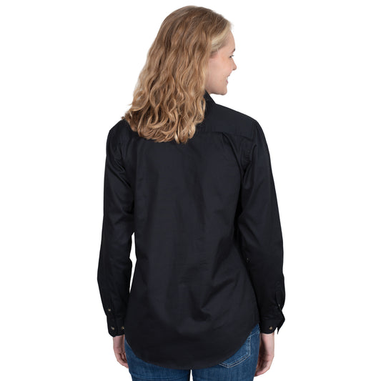 JUST COUNTRY WOMEN'S - BROOKE - FULL BUTTON - BLACK