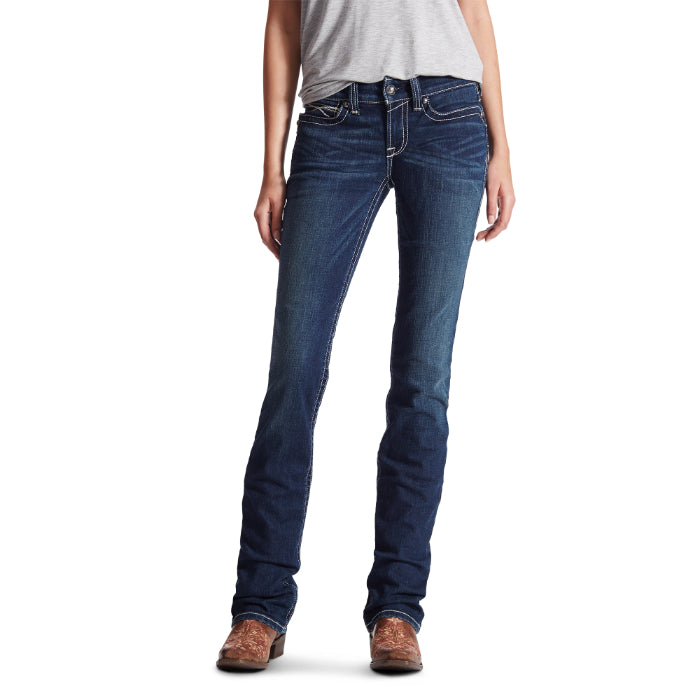 ARIAT R.E.A.L. MID RISE STRETCH ICON STACKABLE STRAIGHT LEG JEAN