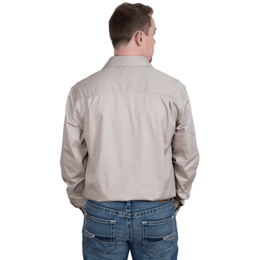 MEN'S - EVAN - FULL BUTTON - STONE