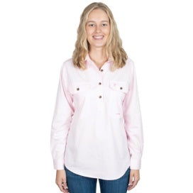 WOMEN'S - JAHNA - 1/2 BUTTON PINK