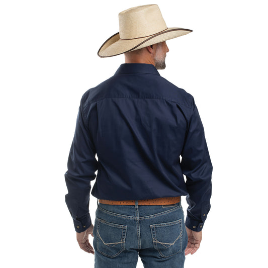 JUST COUNTRY MEN'S - CAMERON - 1/2 BUTTON - NAVY