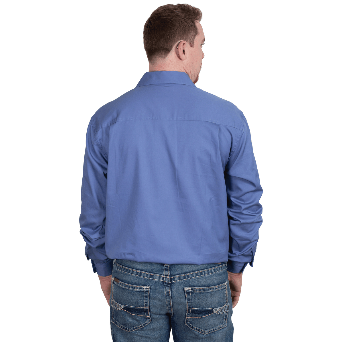 Just Country Evan Full Button Shirts - Blue