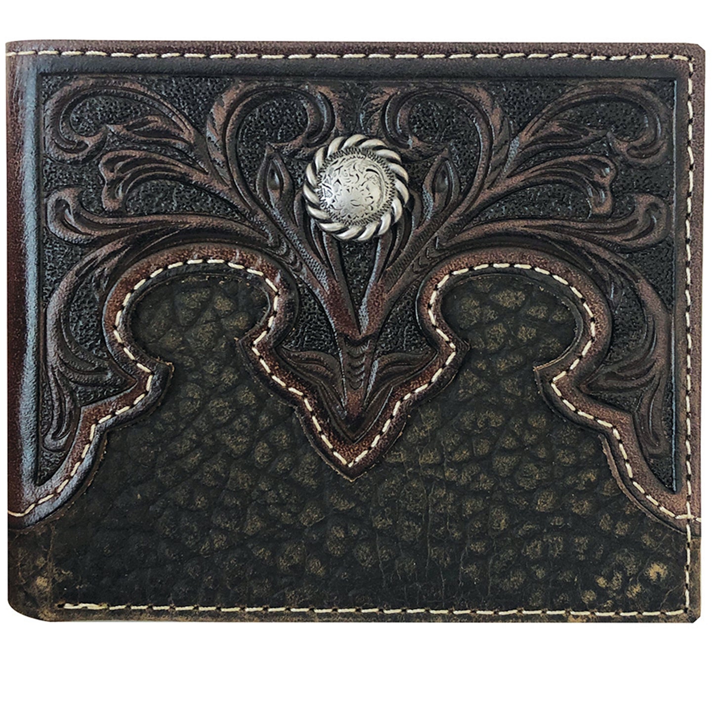 ROPER BI-FOLD WALLET - TOOLED YOKE