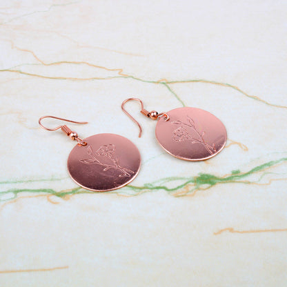 Copper Earrings - Design 6