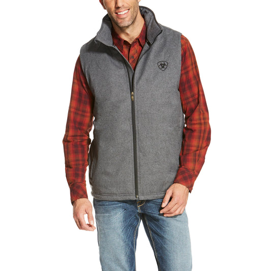 ARIAT MENS TEAM VEST CHARCOAL HEATHER